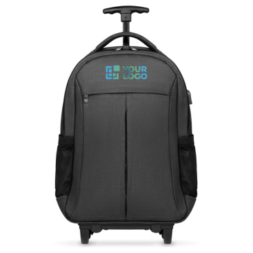 Business trolley backpack, laptop compartment, 15