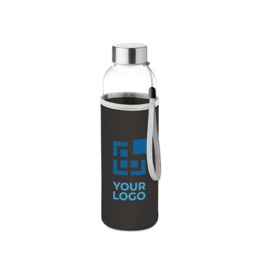 Water bottle with printed sleeve, promotional gift, 500 ml