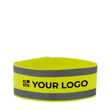 Reflective, sporty lycra wristband for promotional events