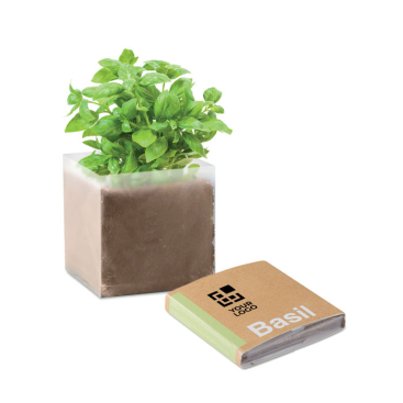 Basil seed packet printed with your company logo for promotions