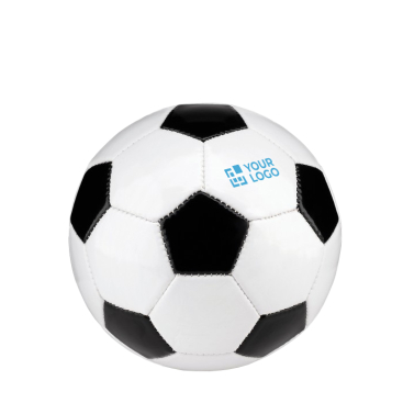 Small PVC football with printed logo for promotional events