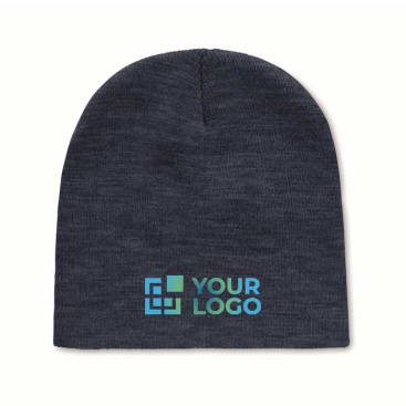 Unisex hat made of soft, elastic RPET and printed with a logo