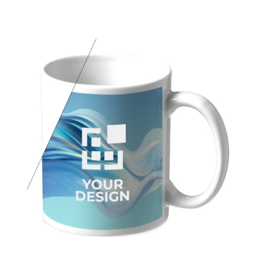 White sublimation mugs, dishwasher-safe, 330 ml