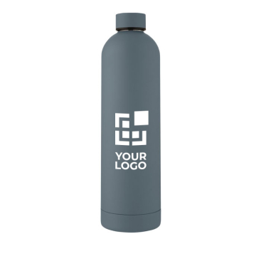 Thermos bottle with logo, modern design and matte finish, 1 L