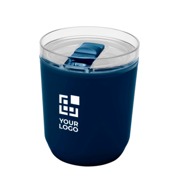 Recycled plastic thermal tumbler with simple design, 180 ml