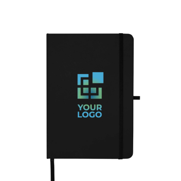 Recycled paper notebook with hard cover, A5, ruled pages