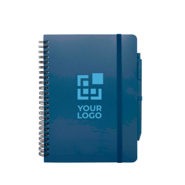 Hardcover notebook made from recycled plastic, A5, ruled pages