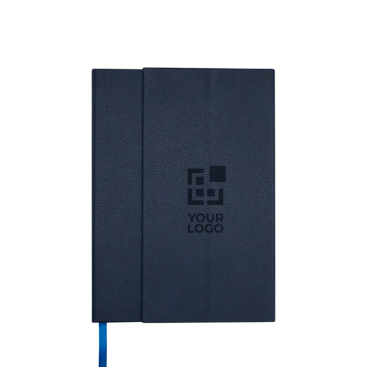 Hardcover recycled plastic notebook, A5, ruled pages