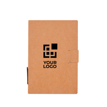 Sticky notes notebook with pen, black ink