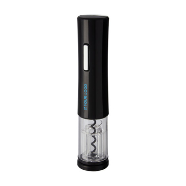 Electric corkscrew for promotional merchandising