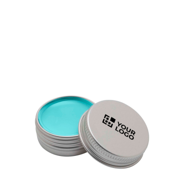 Lip balm with aluminium case and SPF 15 protection