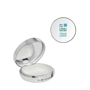 Vanilla-scented lip balm with interior mirror, SPF 15