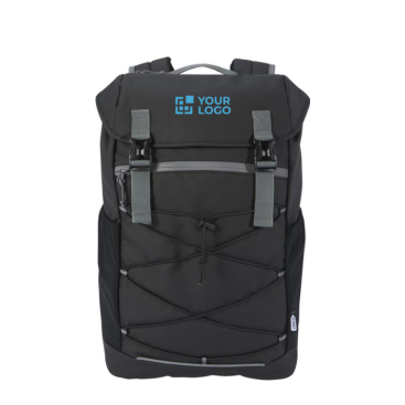 Waterproof recycled laptop backpack with multiple pockets, 15.6''