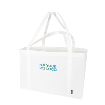 Extra-large recycled polyester tote bag with handles, 65L