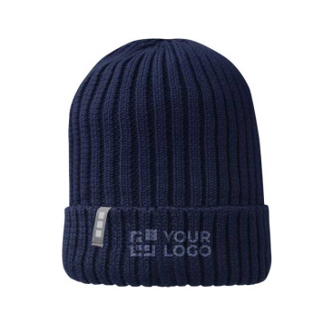 Organic cotton promotional hat with folded brim