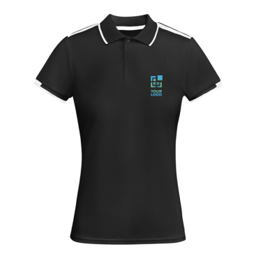 Women's short-sleeve bi-colour polyester polo shirt 140 g/m², Roly 
