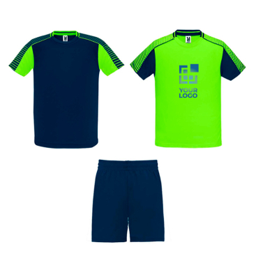 Unisex polyester sports set with 2 T-shirts, 140 g/m2, Roly 