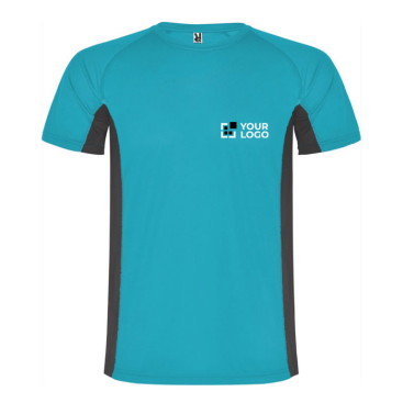 Men's bi-colour sports polyester t-shirt 140 g/m², Roly 