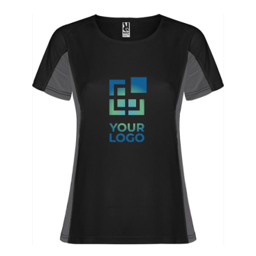 Women's bi-colour sports polyester t-shirt 140 g/m², Roly 