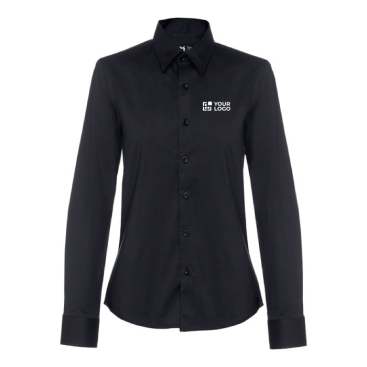Women's cotton and polyamide shirt, 115 g/m2, THC Paris