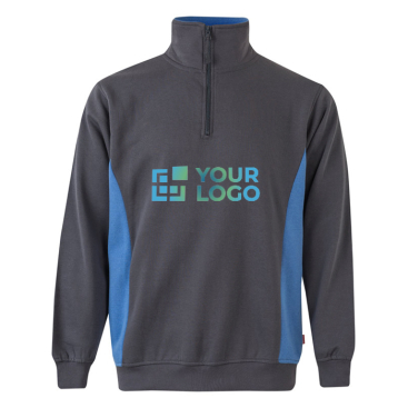 Fleece work jumper with half-zip – 260 g/m2 