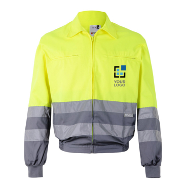 Two-tone work jacket with reflective bands – 210 g/m2 
