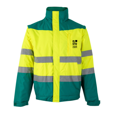 Unisex two-tone work jacket, polyester, 180 g/m2, 