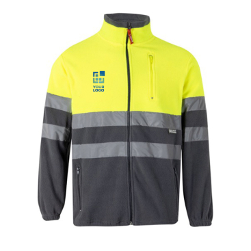 Two-tone polyester fleece jacket for work – 280 g/m2 