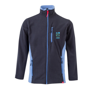 Polyester fleece work jacket with pockets – 220 g/m2 
