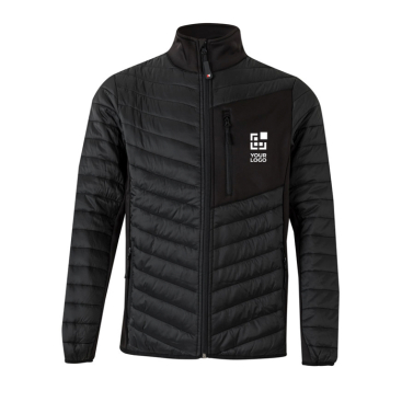 Padded jacket with elastic fabric in multiple areas, 265 g/m2, 
