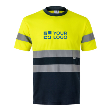 High-visibility technical polyester work t-shirt – 140 g/m2 