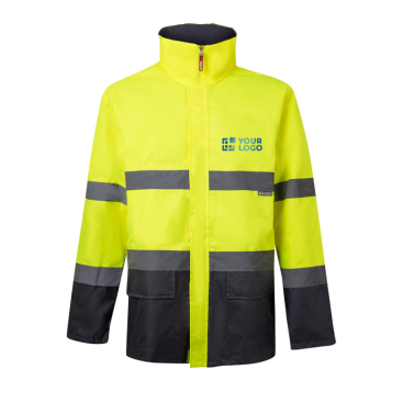 Polyester work parka with reflective elements, 190 g/m2, 