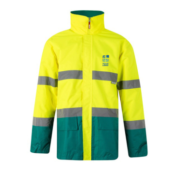 Extra-large reflective polyester work parka, 190 g/m2, 