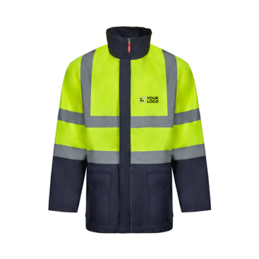 4-in-1 two-tone polyester work parka with coating – 180 g/m2 