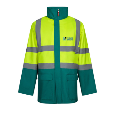 4-in-1 polyester work parka, PU-coated, 180 g/m2, 