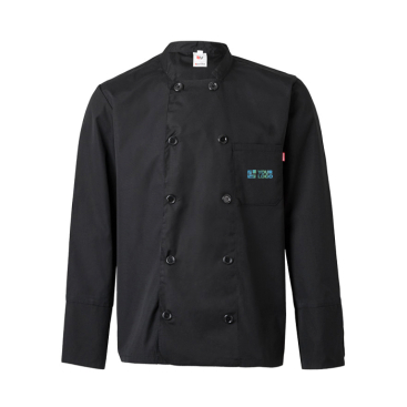 Long-sleeved chef's jacket, polyester and cotton, 175 g/m2, 