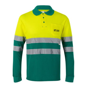Unisex long-sleeved piqué polo, cotton, polyester, 150 g/m2, 