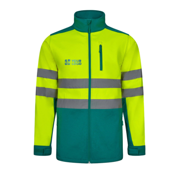 Softshell work jacket with fleece lining, polyester, 280 g/m2, 