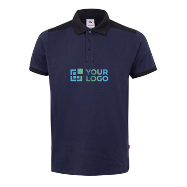Unisex work polo shirt, short sleeves, polyester, 200 g/m2, 