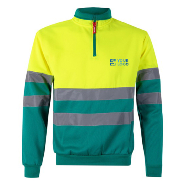 Two-tone polar work jumper in polyester, 300 g/m2, 