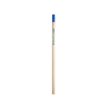 Natural wood pencil with top and eraser, HB hardness