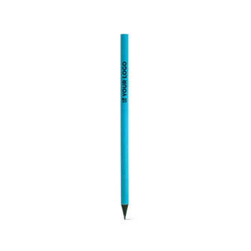 Set of 5 pencils with fluorescent barrel and logo, HB Fluor