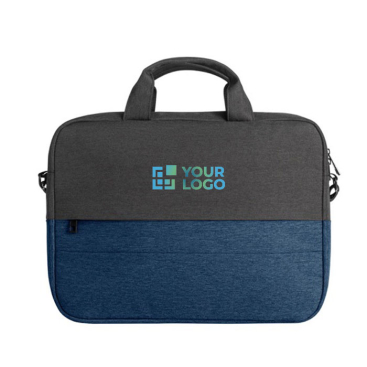Recycled polyester laptop case with trolley strap, 15