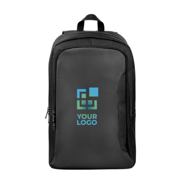 Water-repellent recycled polyester backpack for 17.3