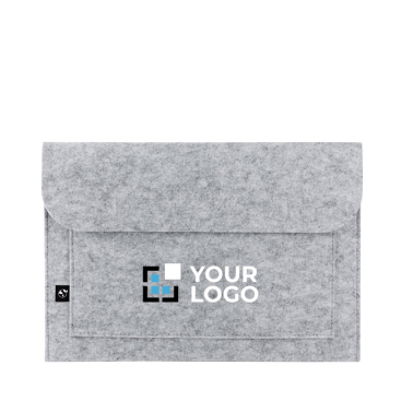 Recycled felt sleeve with compartment for 14