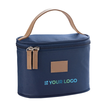 Toiletry bag, imitation leather, microfiber