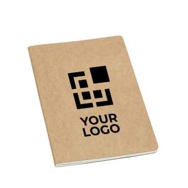 Branded notebook, recycled paper with inner pocket, A5