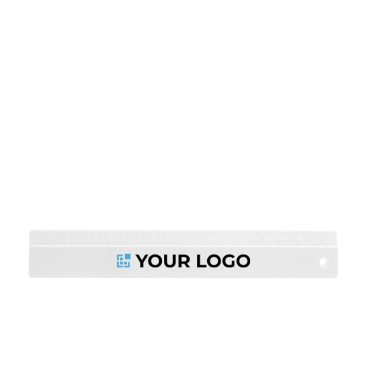 Economical plastic ruler for schools as merchandising, 20 cm