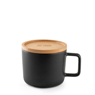 Ceramic mug with bamboo lid, 250 ml, Small Cover