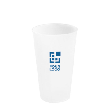 BPA-free plastic cup for promotional events, 500 ml